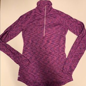 🎉SALE Athleta Space Dyed Long Sleeve Zip Top XXS